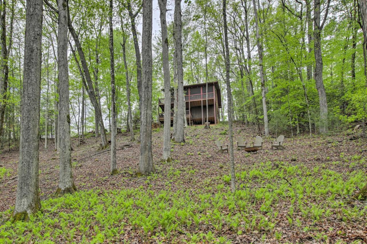 Peaceful Blue Ridge Cabin With Decks And Fire Pit Buitenkant foto
